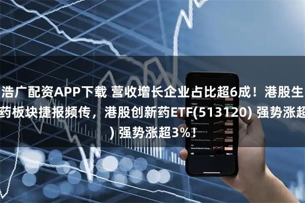浩广配资APP下载 营收增长企业占比超6成！港股生物医药板块捷报频传，港股创新药ETF(513120) 强势涨超3%！